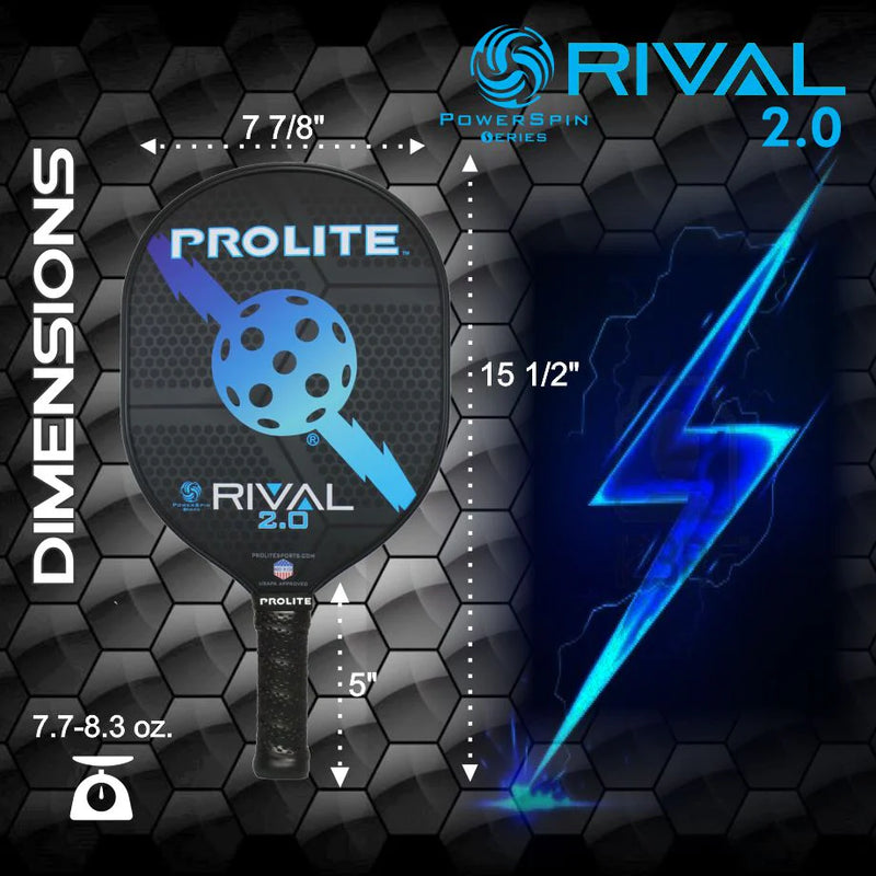 Load image into Gallery viewer, Prolite Rival PowerSpin 2.0 Pickleball Paddle - Purple