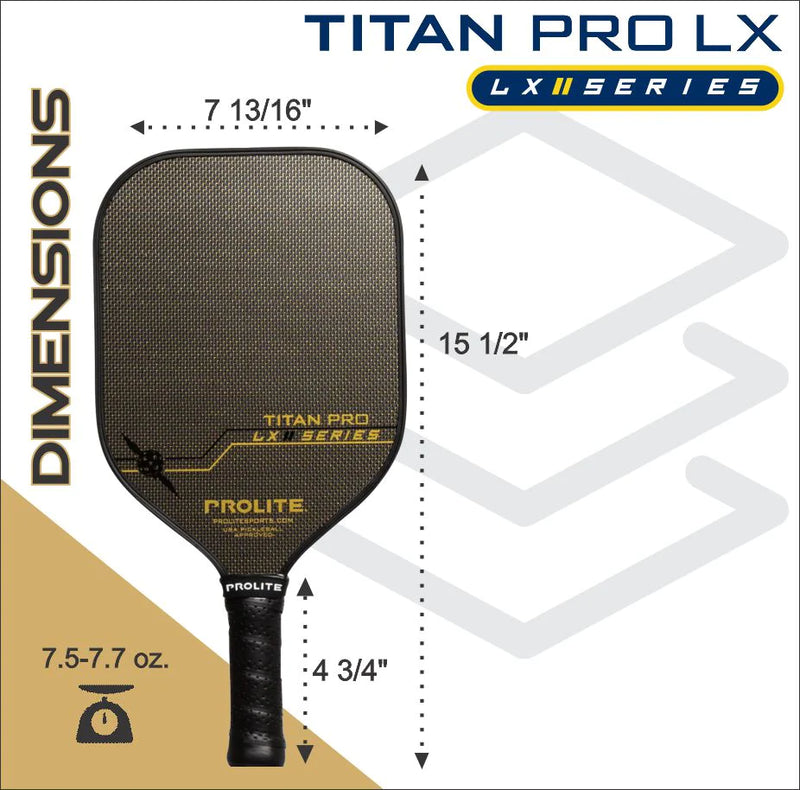 Load image into Gallery viewer, Prolite Titan Pro LX Pickleball Paddle - Silver