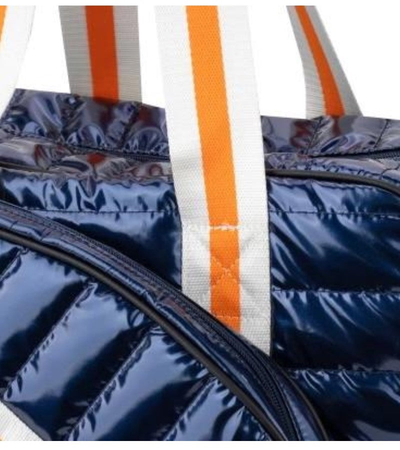Load image into Gallery viewer, Designer Puffer Pickleball Tote Bag - Midnight