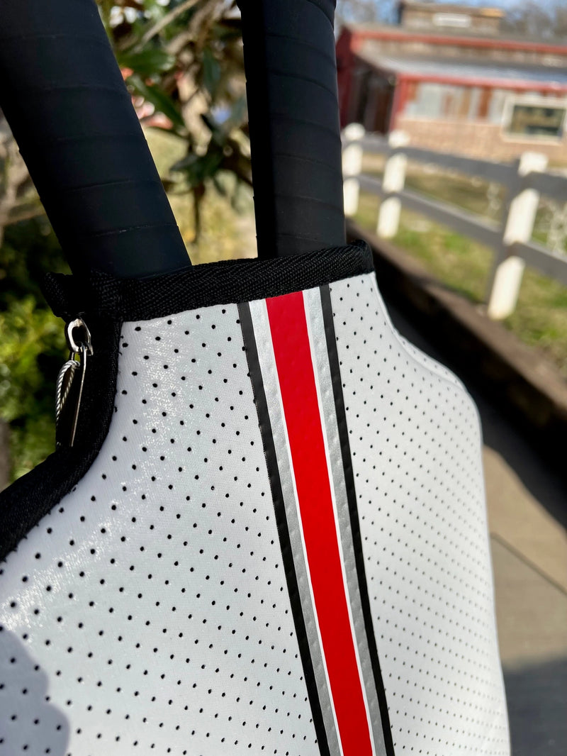 Load image into Gallery viewer, Racing Stripe Pickleball Paddle Cover Trim