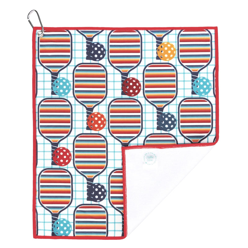 Load image into Gallery viewer, Retro Pickleball Microfiber Sport Towel