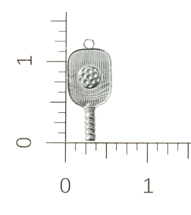 Load image into Gallery viewer, Pewter Pickleball Pendant / Charm