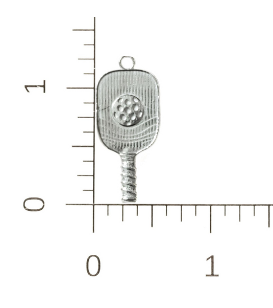 Pewter Pickleball Pendant / Charm