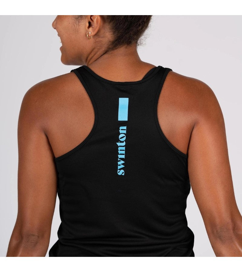 Load image into Gallery viewer, Swinton Kitchen's Closed Women's Pickleball Performance Tank Black