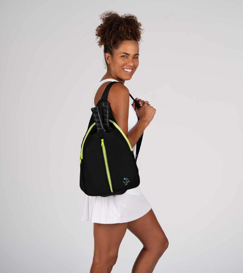 Load image into Gallery viewer, Swinton Pickleball Sling Bag - Black