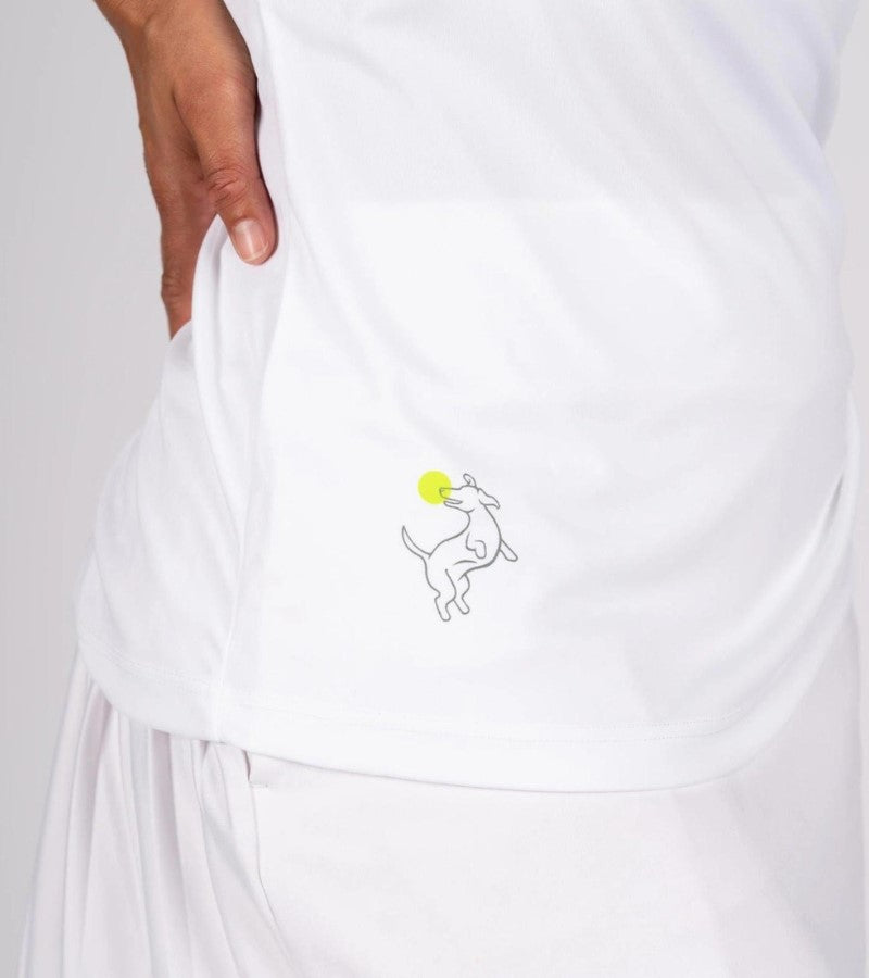 Load image into Gallery viewer, Swinton Kitchen's Closed Women's Pickleball Performance Tank White