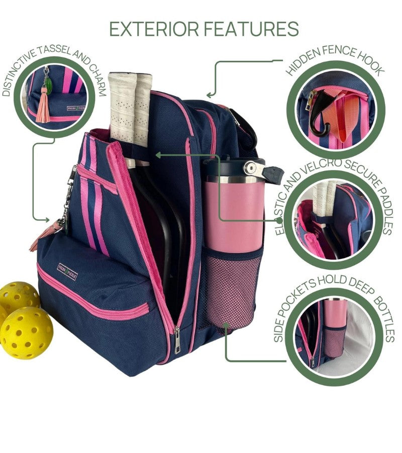 Load image into Gallery viewer, The Tedi Pickleball Backpack - Navy