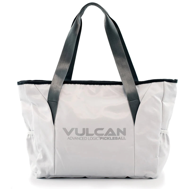 Load image into Gallery viewer, Vulcan Pickleball Tote Bag White