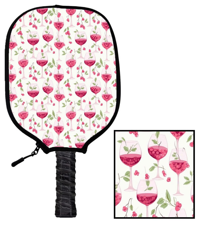 Load image into Gallery viewer, Wine Time Pickleball Paddle Cover