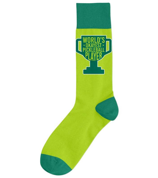 World's Okayest Pickleball Player Socks