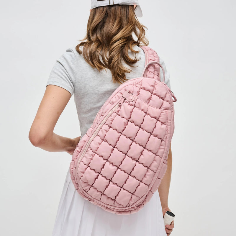 Load image into Gallery viewer, The Ace Pickleball Quilted Sling Bag - Dusty Pink
