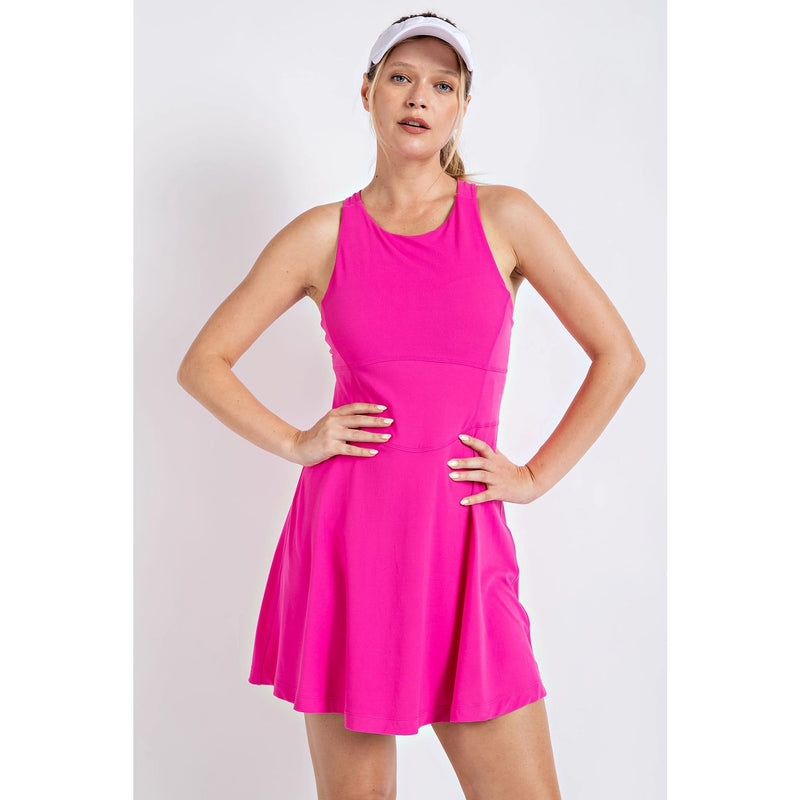 Load image into Gallery viewer, Butter Pickleball Dress with Keyhole Back
