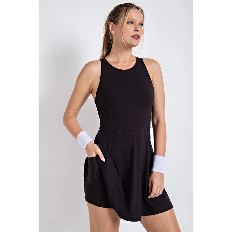 Load image into Gallery viewer, Butter Pickleball Dress with Keyhole Back
