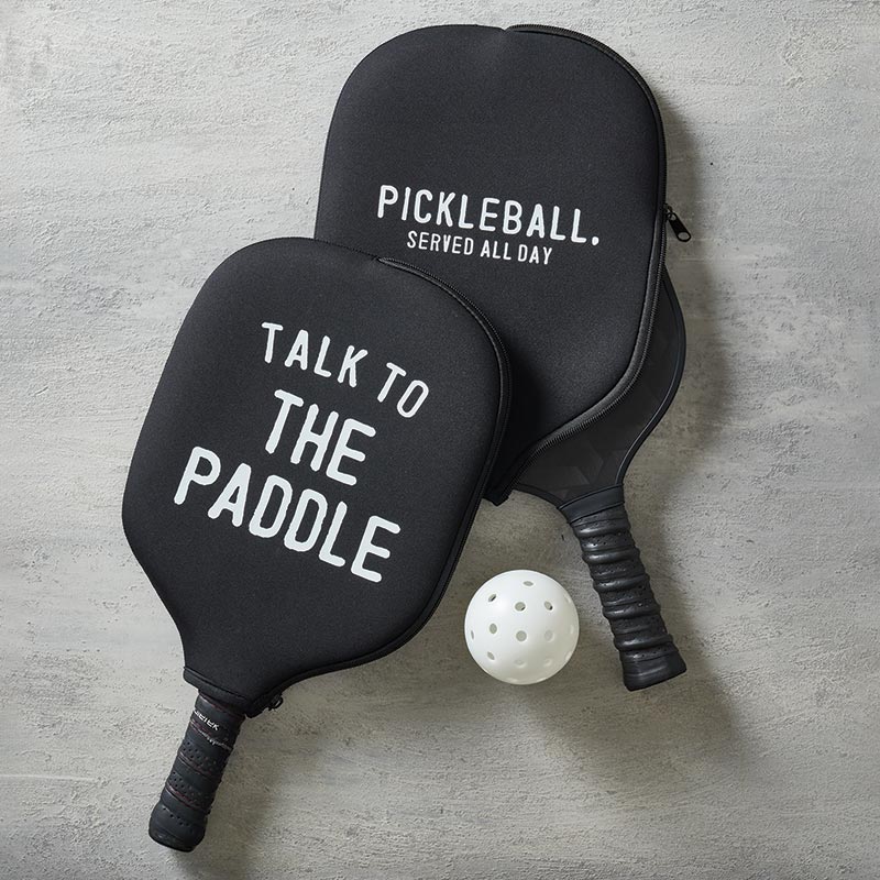Load image into Gallery viewer, Talk to the Paddle Pickleball Paddle Cover
