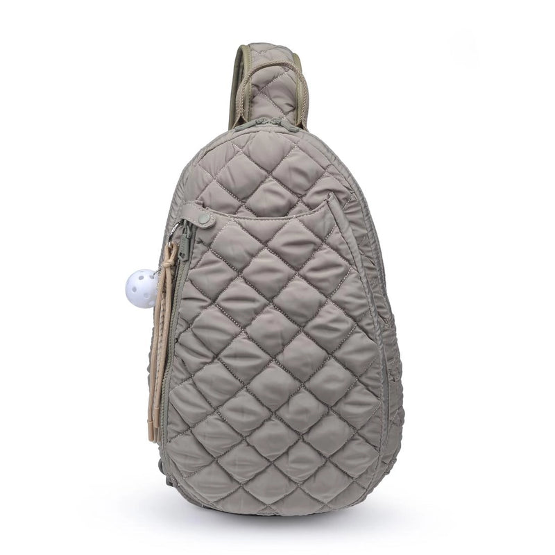 Load image into Gallery viewer, The Ace Pickleball Quilted Sling Bag - Desert Sage
