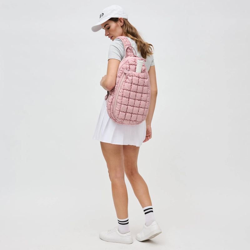 Load image into Gallery viewer, The Ace Pickleball Quilted Sling Bag - Dusty Pink
