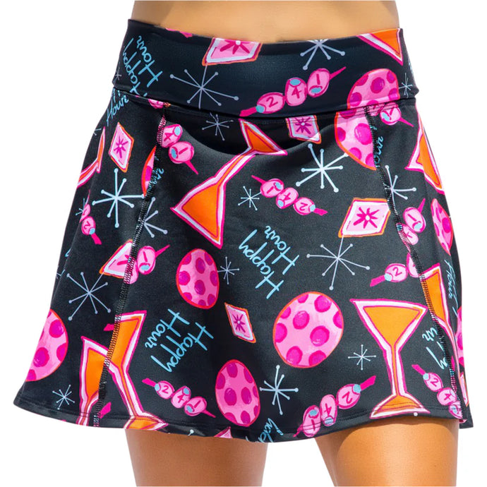 Pickleball Bella Martini Happy Hour Skirt