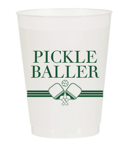 Pickle Ballers Frosted Cups - Set of 6