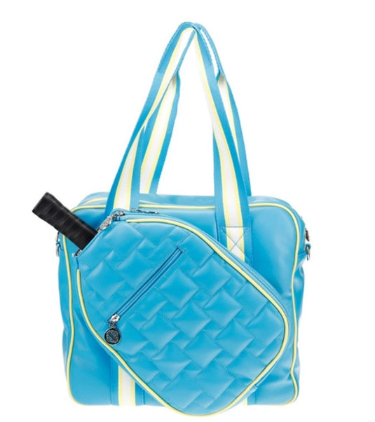 Ameliora Mosiac Pickleball Tote Sky Blue
