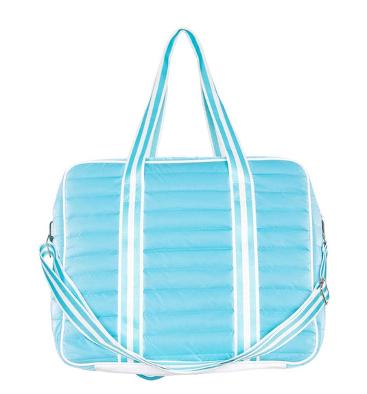 Aqua Puffer Pickleball Tote Back