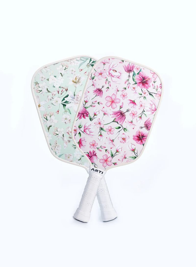 Load image into Gallery viewer, ARTI Flowers Full Pickleball Paddle Set - 16mm
