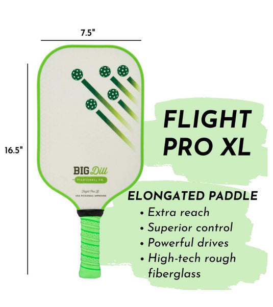 Bill Dill Flight Pro XL Fiberglass Pickleball Paddle