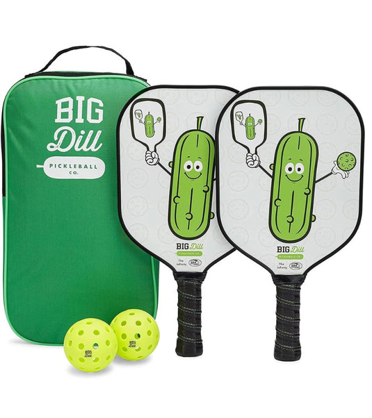 Big Dill Infinity Fiberglass Pickleball Paddle Set