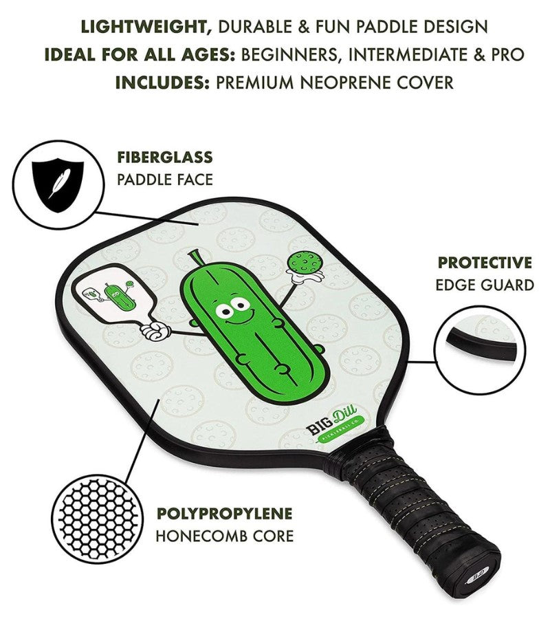 Load image into Gallery viewer, Big Dill Infinity Pickleball Paddle Features
