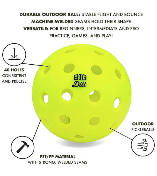 Big Dill Pickleball Ball Features