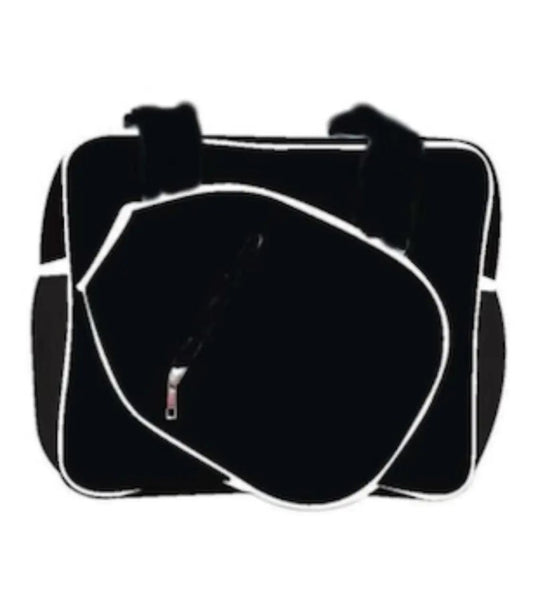 Cross Court Canvas PIckleball Tote Bag Black