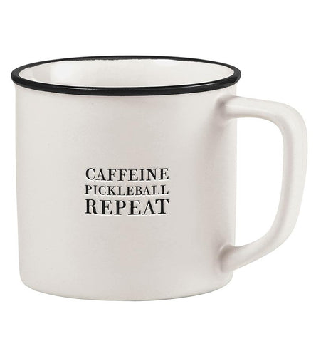 Caffeine Pickleball Repeat Stone Mug