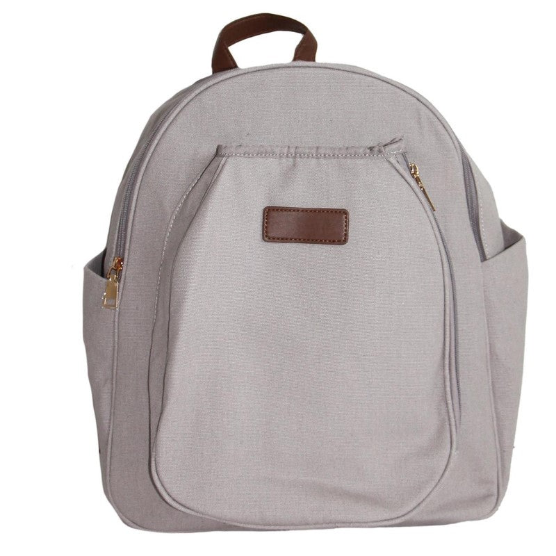 Load image into Gallery viewer, Mens Canvas Pickelball Backpack Grey - Front View
