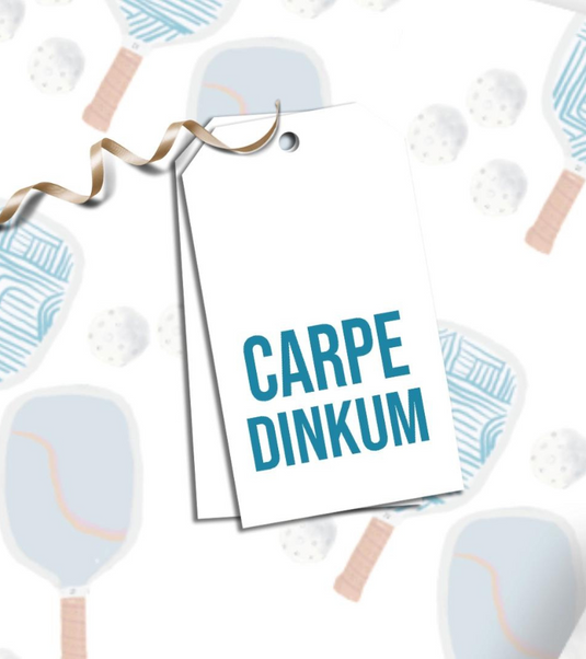 Carpe Dinkum Pickleball Gift Tags - Set of 6