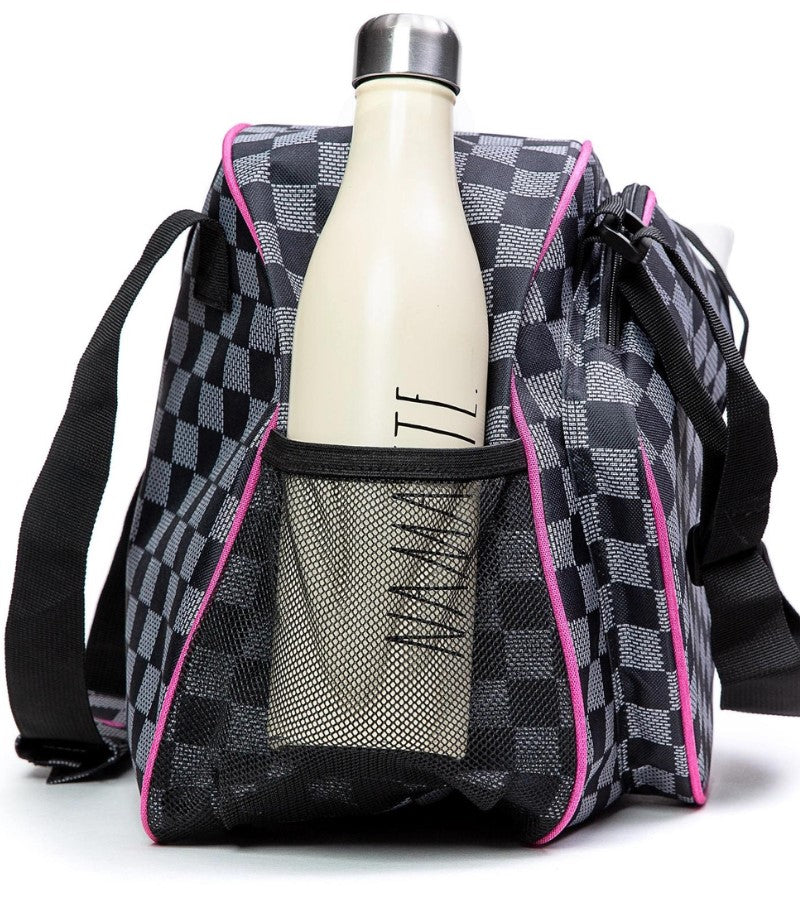 Load image into Gallery viewer, Pik &#39;le&#39; Ball Checkered Premium Pickleball Tote Bag
