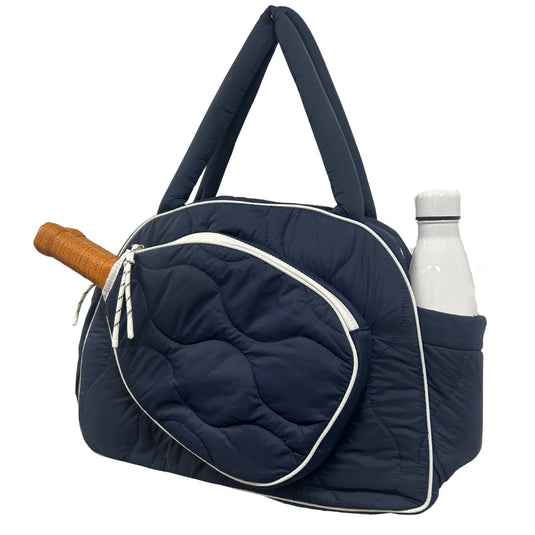 Modern Two-Tone Pickleball Tote Navy / White
