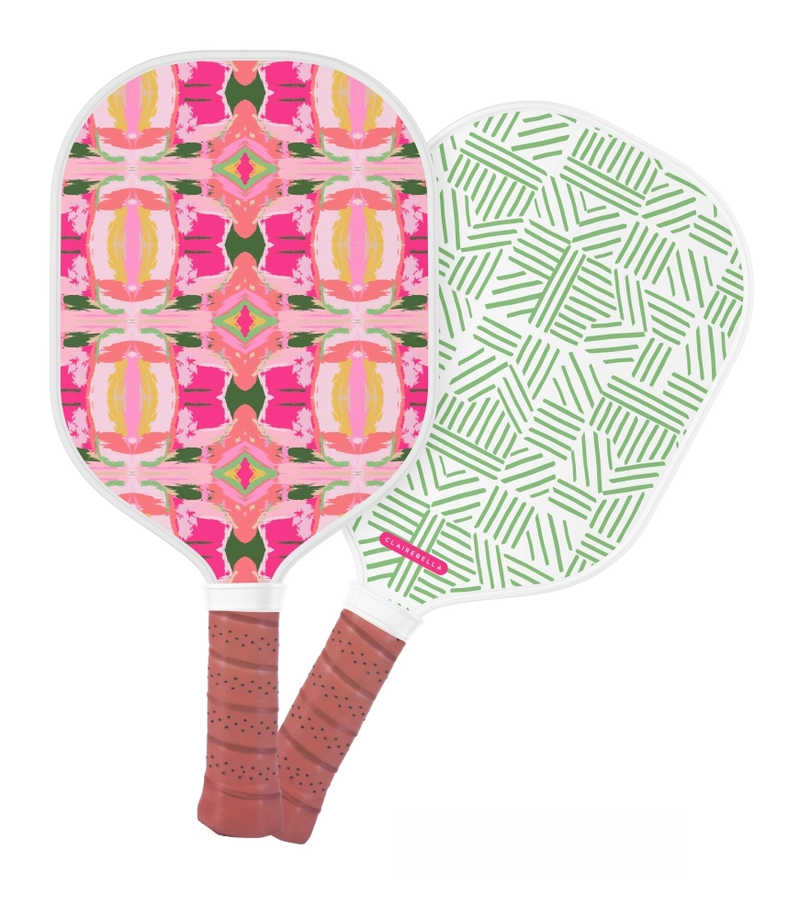 Load image into Gallery viewer, Clairebella Windsong Designer PIckleball Paddle PInk
