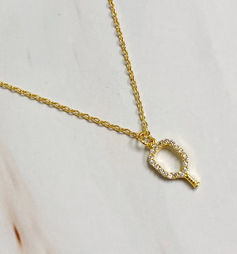 Load image into Gallery viewer, Club Pickleball Dainty Necklace
