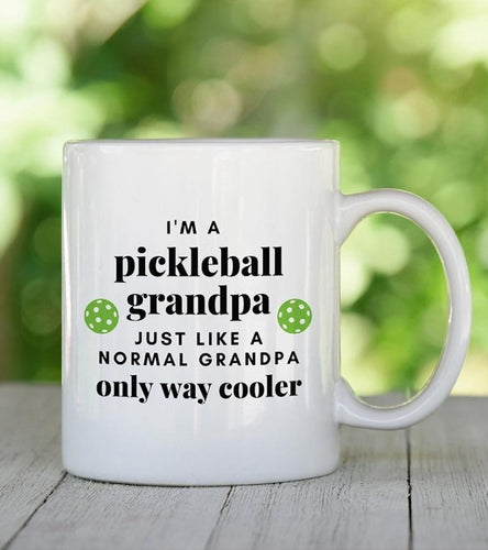 Cooler Pickleball Grandpa Coffee Mug