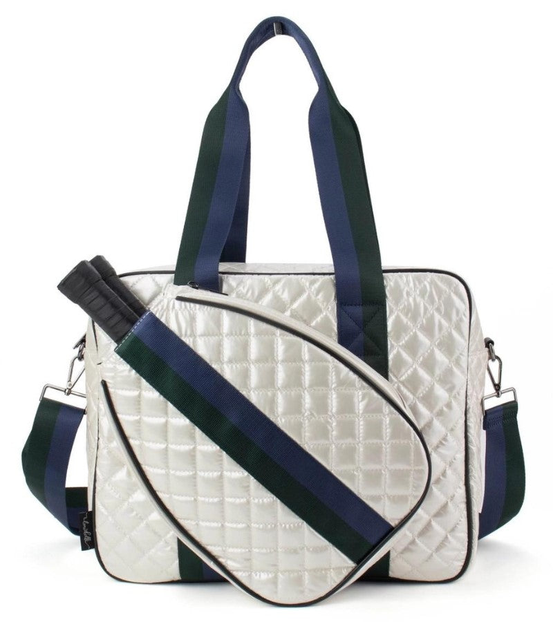 Load image into Gallery viewer, Diamond Pearl Pickleball Tote Bag
