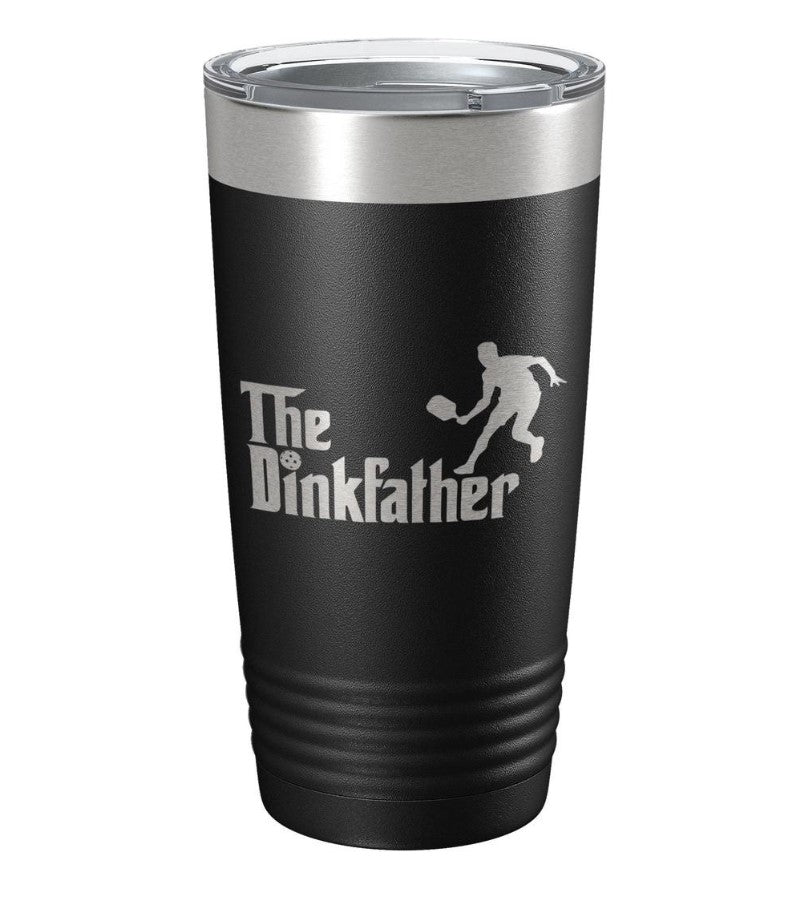 Load image into Gallery viewer, The Dinkfather Pickleball Tumbler - Black
