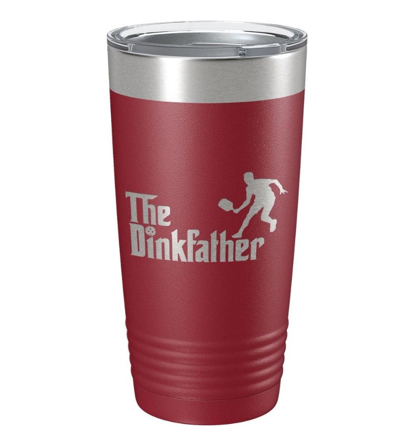 Load image into Gallery viewer, The Dinkfather Pickleball Tumbler - Maroon
