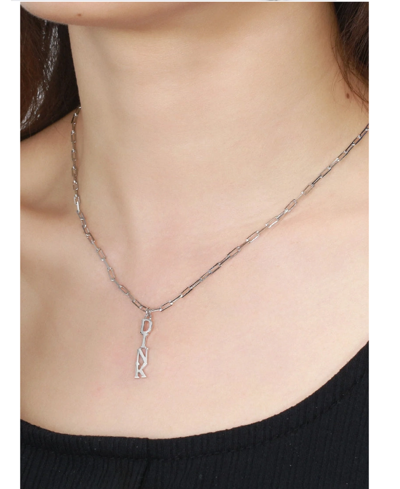 Load image into Gallery viewer, Picklebelle Pickleball Dinks On Me Silver Necklace
