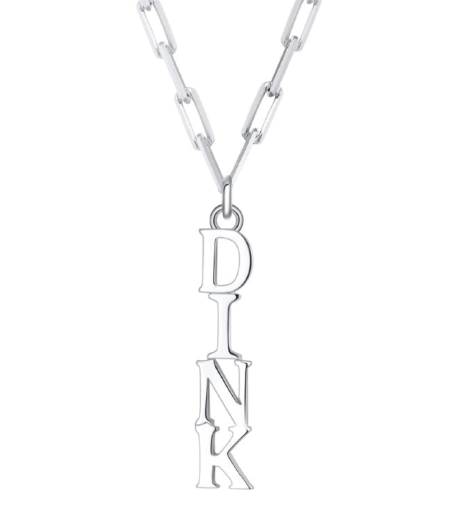 Load image into Gallery viewer, Dink Sterling Silver Pickleball Necklace
