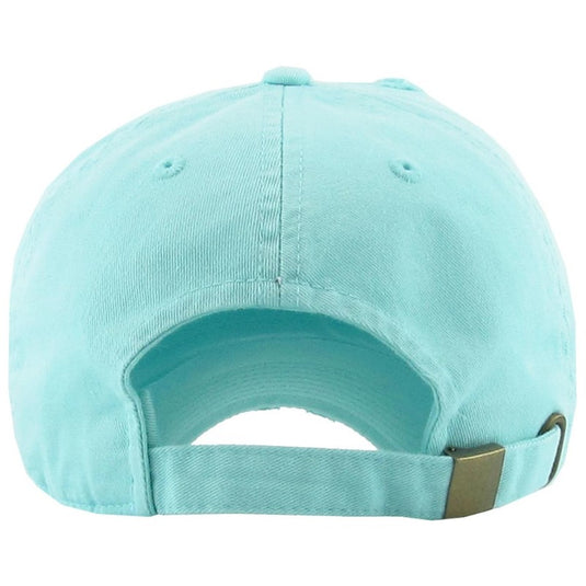 Double Paddle Vintage Pickleball Hat Seafoam - Back View