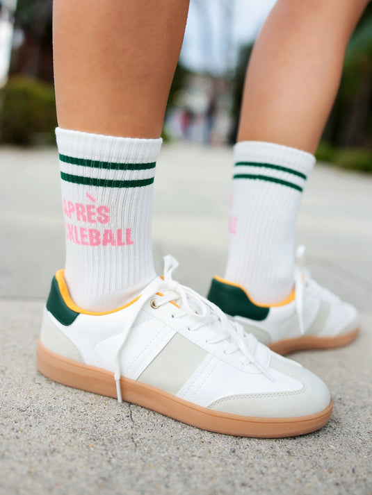 Apres Pickleball Womens Crew Socks