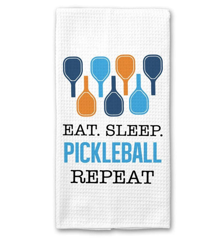 Eat Sleep Pickleball Repeat Kitchen Towel
