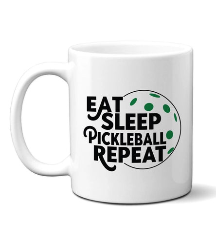 Eat Sleep Pickleball Repeat 11 oz Coffee Mug