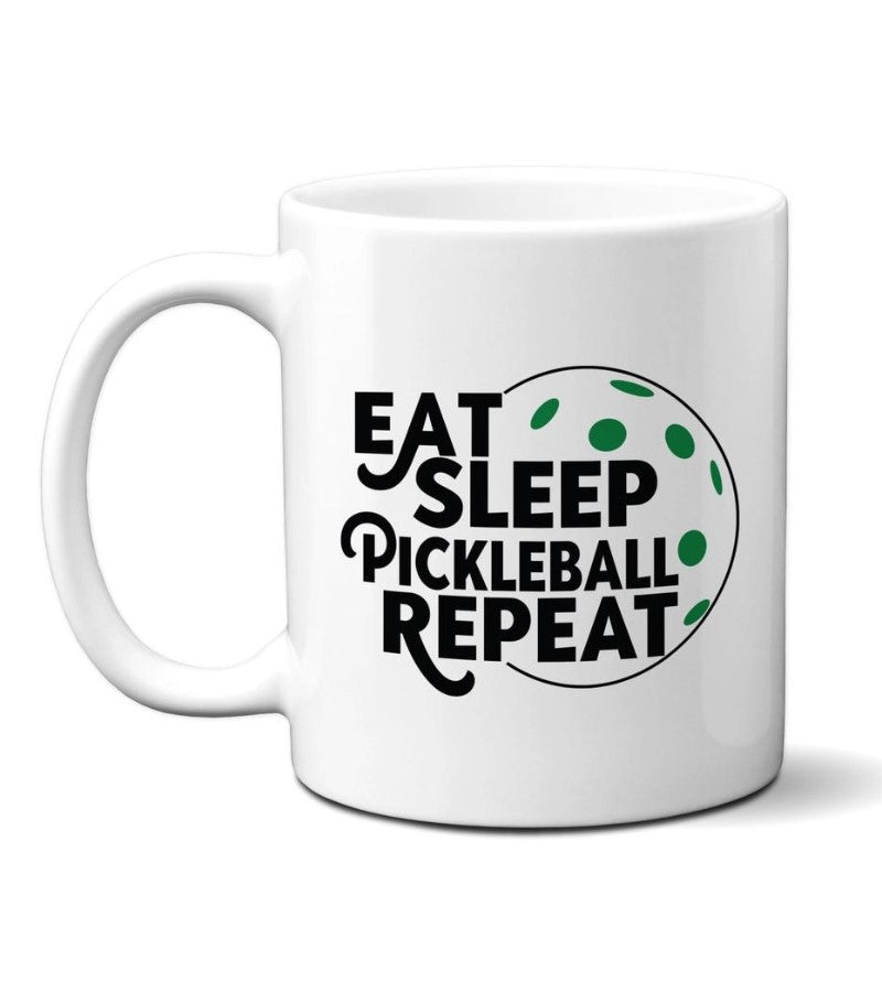 Load image into Gallery viewer, Eat Sleep Pickleball Repeat 11 oz Coffee Mug
