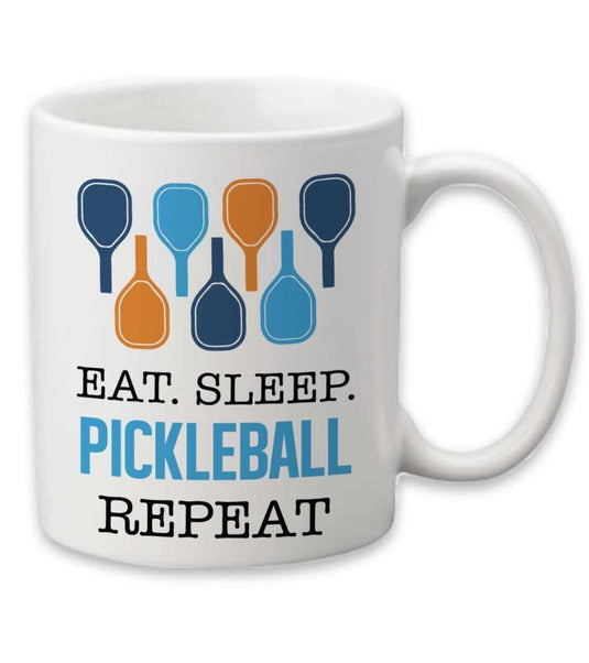 Eat Sleep Pickleball Repeat 15 oz Mug