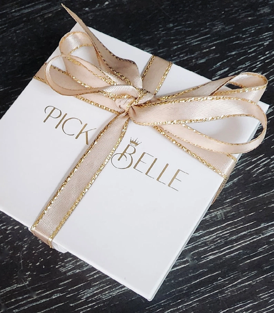 Picklebelle Gold Ball & Paddle Earrings